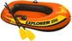 New INTEX Explorer 200 Boat Set Inflatable Raft 2 Oars + Air Pump 6 Feet BNIB