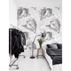 Seashells Renters Nature Pattern Delicate sea design Traditional Wall Mural