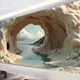 Large Sea Cave Forest Tapestry Wall Hanging Bedspread Background Cloth Art Decor