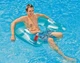 INTEX Sit N Float Inflatable Floating Swimming Pool Adult Lounge Chair Aqua Blue