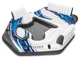 Intex Blue Tropical Island 5 Seat Floating Lounge Raft 4 Cup Holders 57272EP
