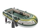 Intex 68347EP Seahawk 2 person Inflatable Boat Set with Air Pump and French Oars