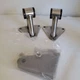2 SET SHLPDFM Polished Stainless Weld-In Engine Motor Mount 9108040 Fits for Che
