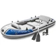 Intex 5 Person Inflatable Boat, Water Fishing River Raft Set w/Oars(Open Box)