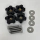 Set of 4 Bolts, Knurled Knobs, Washers / Sea Eagle 375FC Foldcat Inflatable Boat