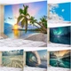 3D Ultra Large Sea View Cosmic Aurora Wall Hanging Tapestry Bedroom Backdrop