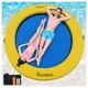 ACOMUZI 8FT Water Hammock Inflatable Floating Dock, Round Floating Ring Lake ...