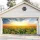 Sunflower Sea Sunshine Garage Door Cover Door Banner Holiday Party Backdrop
