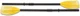 INTEX 59623E 48" Deluxe French Oars: Easy 3 Piece Assembly &ndash; Black/Yellow 