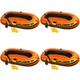 Intex Explorer 300 Compact Inflatable 3 Person Raft Boat w/ Pump & Oars (4 Pack)