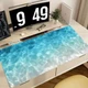 Large Gaming Mouse Pad,artistic Pattern of Sunlight Shining on Sea Water,rubber 