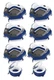 Intex River Run Connect Lounge Inflatable Tube 6 Pack and 2 Connecting Coolers