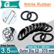 3.5mm Cross Section O-Rings NBR Nitrile Rubber 12mm - 370mm OD Oil Resistant Sea