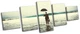 Office Worker Sea Surrealism Fantasy MULTI CANVAS WALL ART Picture Print