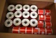 Zebra 10021781 Red DT Paper Label C 1.781" x 0.875" 675 Labels 36 Rolls