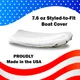 Boat Cover for AB INFLATABLES Boats Made-To-Order in USA Heavy-Duty Trailerable
