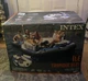 Intex Blue Tropic Inflatable Lake Island Water Float with Cooler and Cupholders