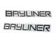 2pcs Vinyl Bayliner Decal Replacement for Bayliner Boat Outboard Motor Black