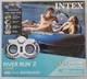 Intex River Run II 2 Person Water Tube Float with Cooler - 58837EP