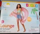 Pool Inflatable Lounge Intex Sit N Float 58" X 39" Pink NIB 