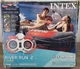 Intex River Run 2 Lounge 2 Person Water Tube Float w/Cooler New Red/Gray