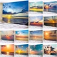 3D Sunrise at Sea Level Wall Hanging Tapestry Bedspread Bedroom Backdrop