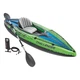 Intex Challenger K1 - 1 Person Inflatable Kayak with Paddle & Pump - Green/Gray