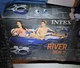 Intex River Run Sport Lounge Inflatable Floating Water Tube open box float boat