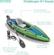 Intex 68305EP Challenger K1 Inflatable Kayak with Oar, Hand pump and life vest