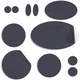 aZengear Repair Patches for Down Jackets - Different Sizes, Dark Grey 