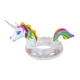 Swimline: LED Unicorn Glitter Ring, Pool Float, 200lb Capacity, Adult & Kid