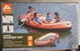 Ozark Trail 4-Person Inflatable Raft with Aluminum Oars, 118x50x17 in