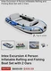 Intex Excursion 4 Inflatable Rafting Fishing 4 Person Boat Set - 68324EP