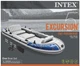 Intex Excursion 5 5-Person Inflatable Boat Set, Oars & Pump, New