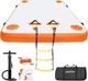 VOFiTNY Inflatable Floating Dock Swim Air Platform 5ft X 6ft X 6", Orange 