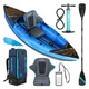 Bluefin Scout Inflatable Kayak, Inflatable 1 Person Kayak, Inflatable Canoe A...
