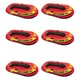 Intex Explorer 200 Inflatable 2 Person Boat Raft Set w/  2 Oars & Pump (6 Pack)