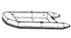 7.6oz BOAT COVER ZODIAC ZOOM 260 AERO 2012-2014