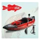 Snap On Tools Inflatable Blow Up Kayak Fishing Kayak w/ Carrying Case & Pump