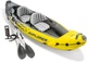 Explorer K2 Kayak, 2-Person Inflatable Kayak Set with Aluminum Oars, Manual