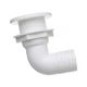 Seachoice 50-18121 90-Degree Thru-Hull Connector, Fits 1-1/2 in. ID Hose (BR)