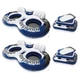 Intex River Run II Inflatable 2 Person Pool Tube Float (2 Pack) w/ Cooler Floats
