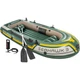 Intex Seahawk 3 Inflatable Boat Set with Oars and Inflator - 3 Person