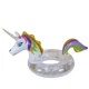 Swimline 68" LED Rainbow Unicorn Glitter Swimming Pool Inner Tube Float