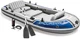 Intex Excursion 5 Person Inflatable Boat Set Fishing Raft Oars 1000 lb Capacity