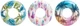 58263EP Intex Inflatable Tropical Flower Transparent Tube Raft, 38"