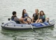 New Intex Excursion 4 Inflatable 54in Boat Set 4 Person with Oar Paddles & Pump