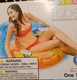 Intex 58263EP Groovy Color Inflatable Tropical Flower Transparent Tube Raft 