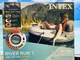 Intex Red River Run 1 Fire Edition Sport Lounge, Inflatable Water Float, 53" D