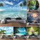 3D Large Seaside Scenery Wall Hanging Magic Forest Tapestry Bedroom Backdrop Art